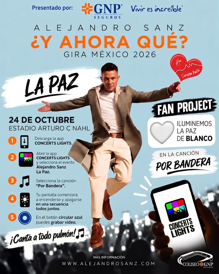 Fan project Alejandro Sanz La Paz — iluminemos La Paz de blanco